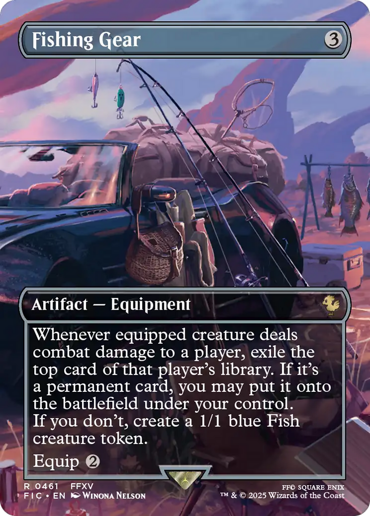 Fishing Gear (Borderless) [FINAL FANTASY Commander] | Anubis Games and Hobby