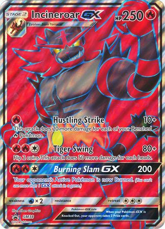 Incineroar GX (SM38) (Jumbo Card) [Sun & Moon: Black Star Promos] | Anubis Games and Hobby