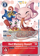 Red Memory Boost! [P-035] (Box Promotion Pack - Next Adventure) [Promotional Cards] | Anubis Games and Hobby