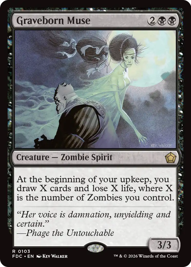 Graveborn Muse [Foundations Commander] | Anubis Games and Hobby