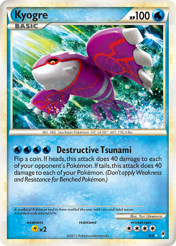 Kyogre (SL6) [HeartGold & SoulSilver: Call of Legends] | Anubis Games and Hobby