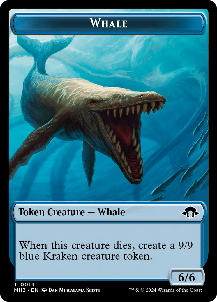 Whale // Energy Reserve Double-Sided Token [Modern Horizons 3 Tokens] | Anubis Games and Hobby