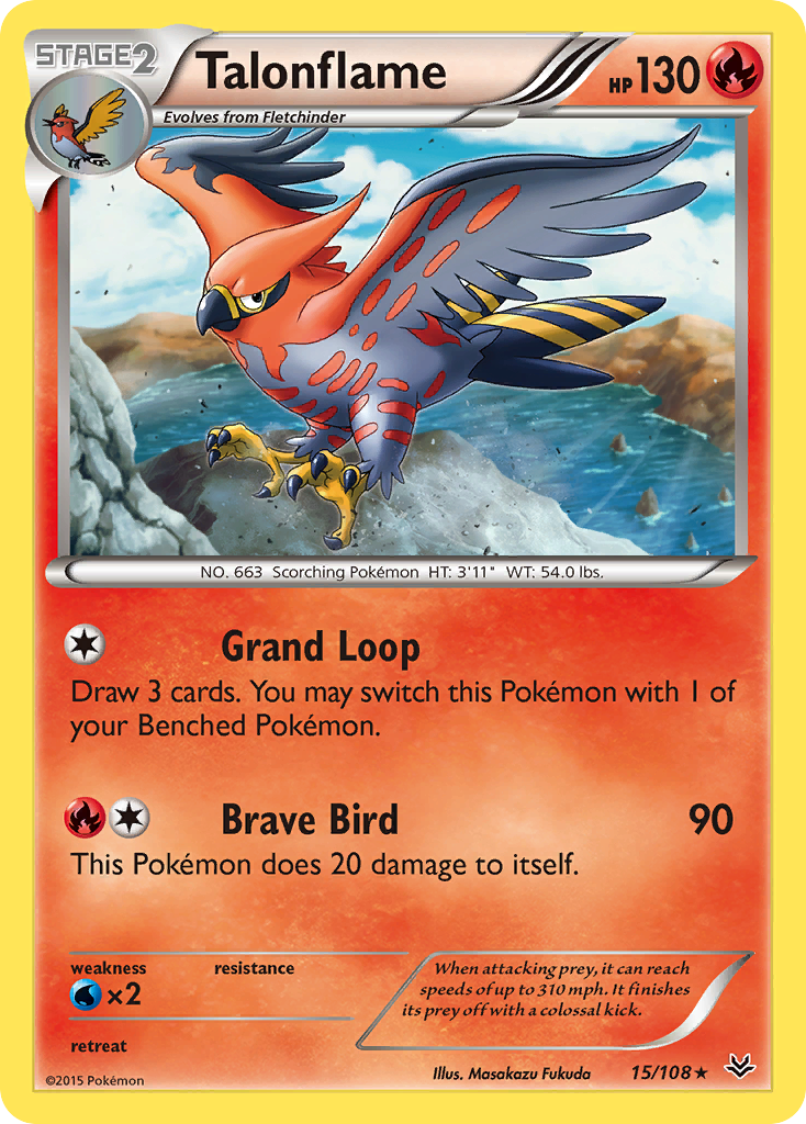Talonflame (15/108) [XY: Roaring Skies] | Anubis Games and Hobby