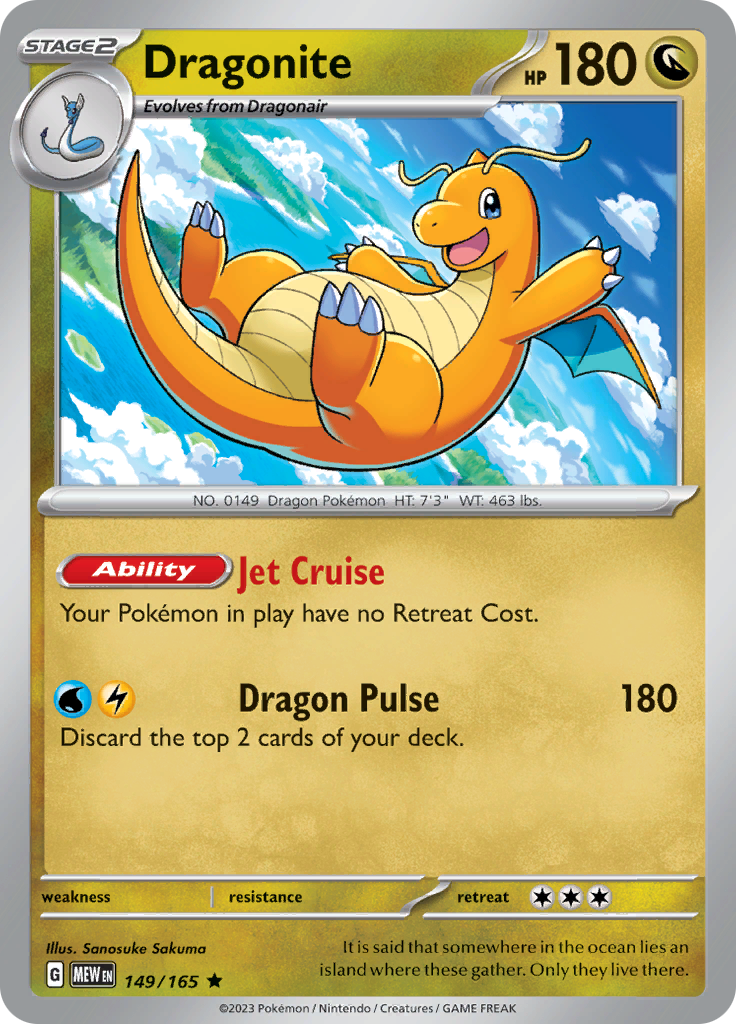 Dragonite (149/165) [Scarlet & Violet: 151] | Anubis Games and Hobby