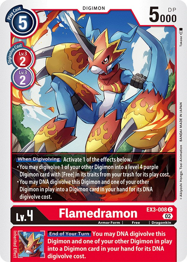 Flamedramon [EX3-008] [Draconic Roar] | Anubis Games and Hobby