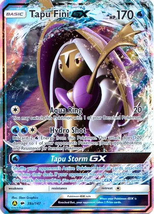 Tapu Fini GX (39a/147) [Alternate Art Promos] | Anubis Games and Hobby