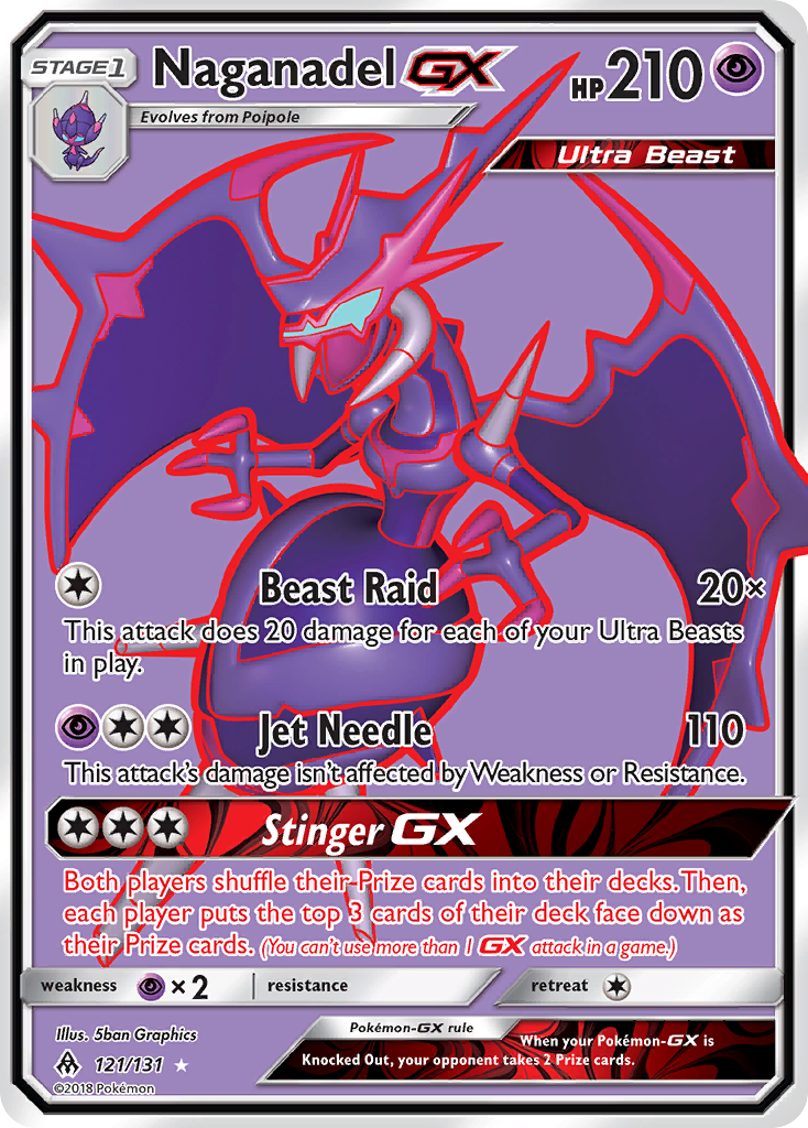 Naganadel GX (121/131) [Sun & Moon: Forbidden Light] | Anubis Games and Hobby