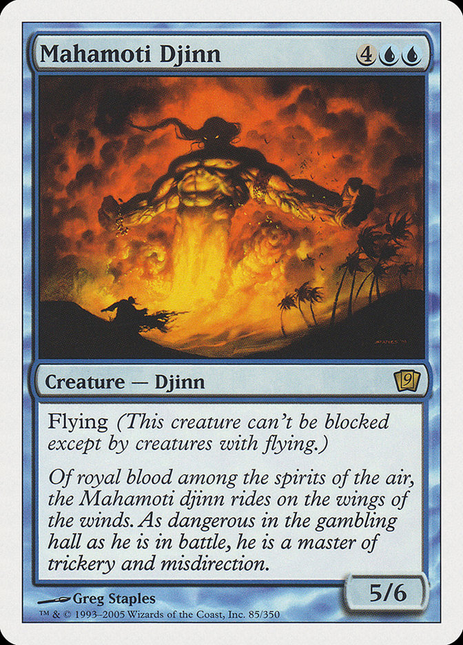 Mahamoti Djinn (9th Edition) [Oversize Cards] | Anubis Games and Hobby