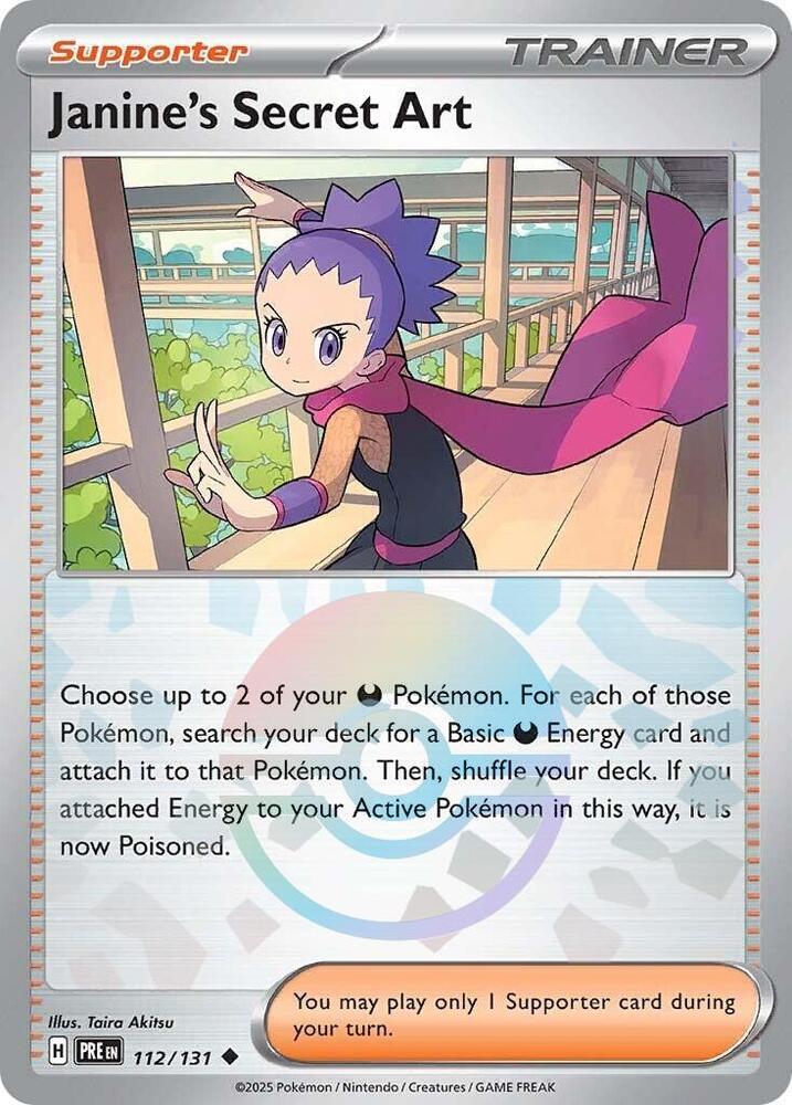 Janine's Secret Art (112/131) (Poke Ball Pattern) [Scarlet & Violet: Prismatic Evolutions] | Anubis Games and Hobby