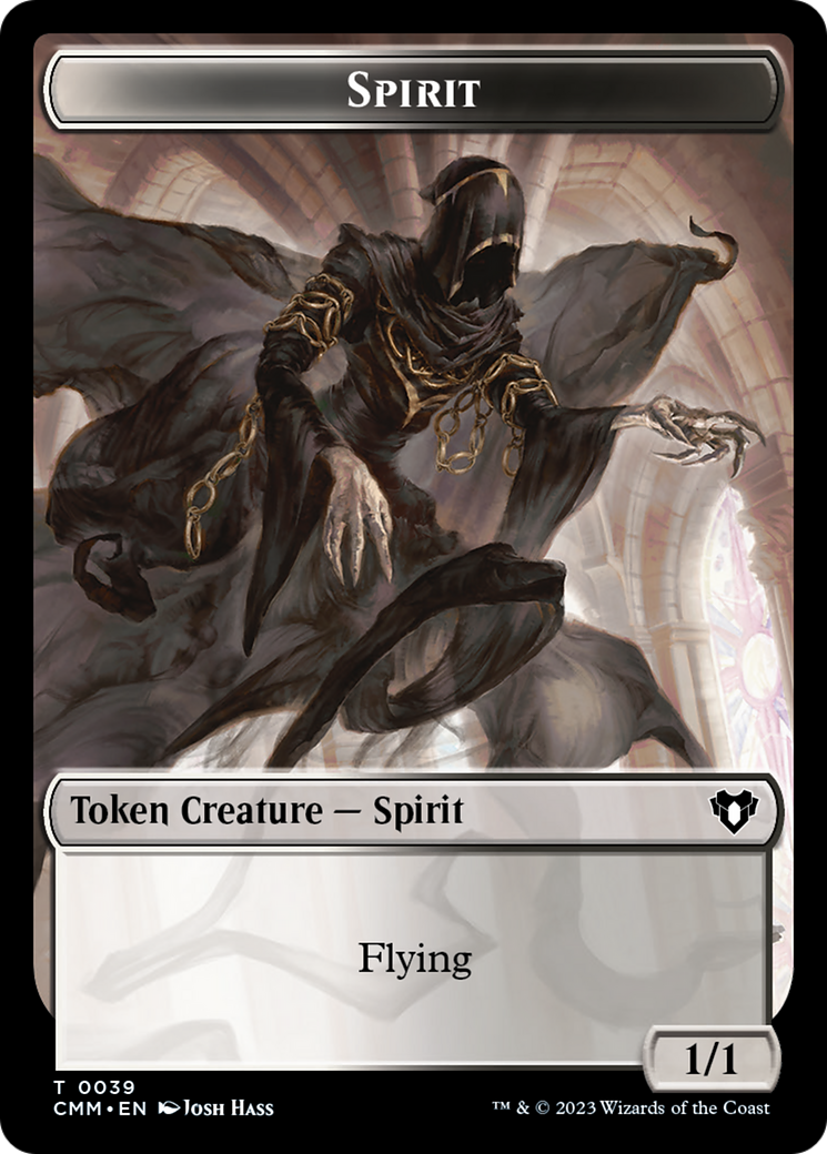 Spirit (0039) // Bird Illusion Double-Sided Token [Commander Masters Tokens] | Anubis Games and Hobby