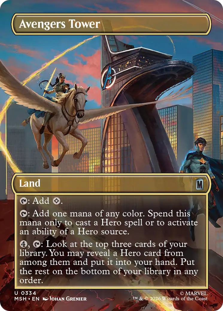 Avengers Tower (Borderless) [Marvel Super Heroes] | Anubis Games and Hobby