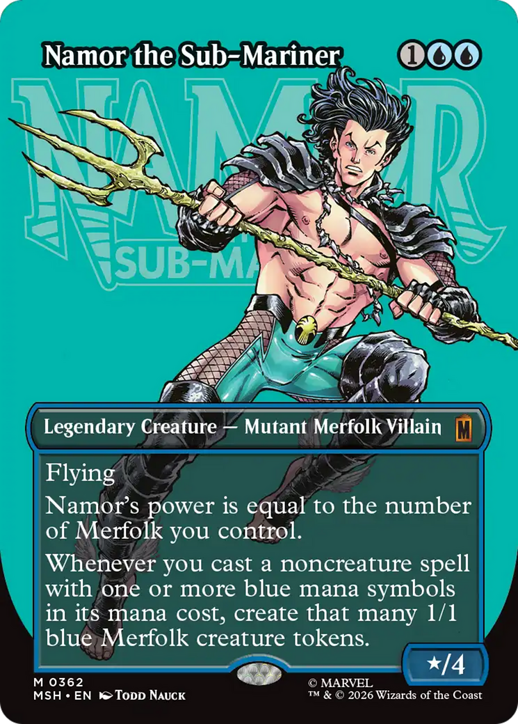 Namor the Sub-Mariner (Borderless) [Marvel Super Heroes] | Anubis Games and Hobby