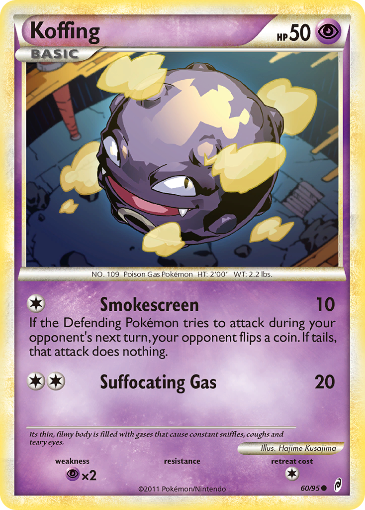 Koffing (60/95) [HeartGold & SoulSilver: Call of Legends] | Anubis Games and Hobby