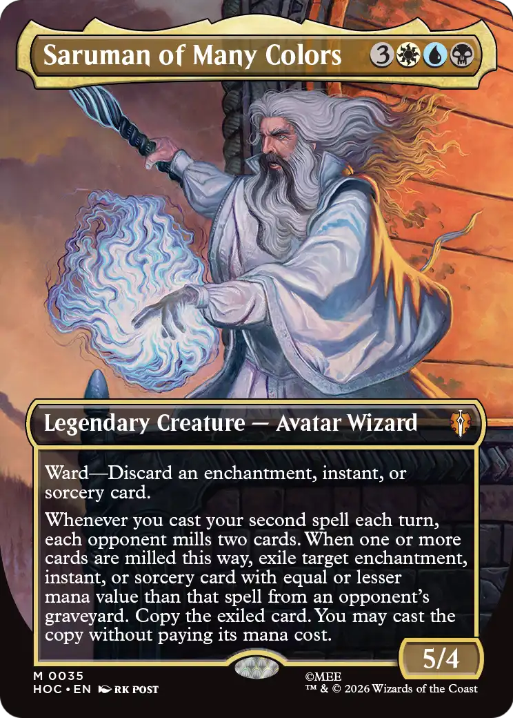 Saruman of Many Colors (Borderless) [The Hobbit: Eternal-Legal] | Anubis Games and Hobby