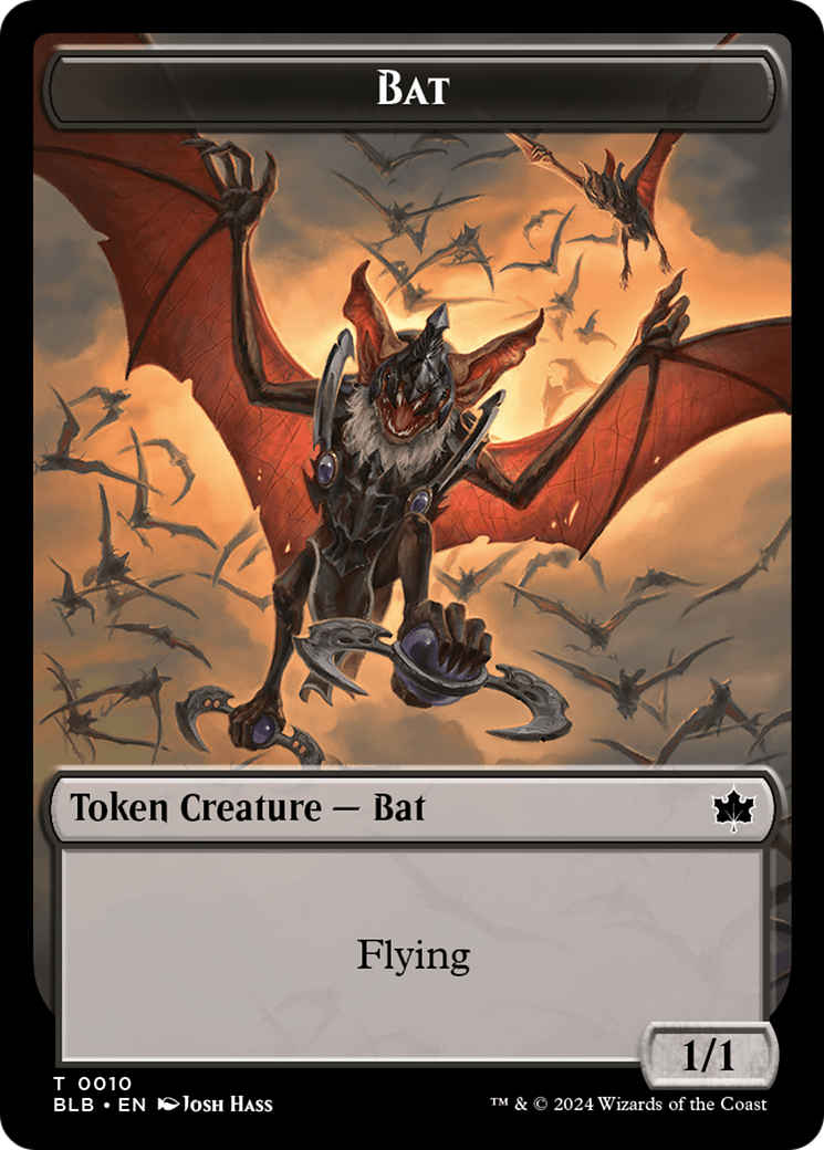 Bat Token [Bloomburrow Tokens] | Anubis Games and Hobby