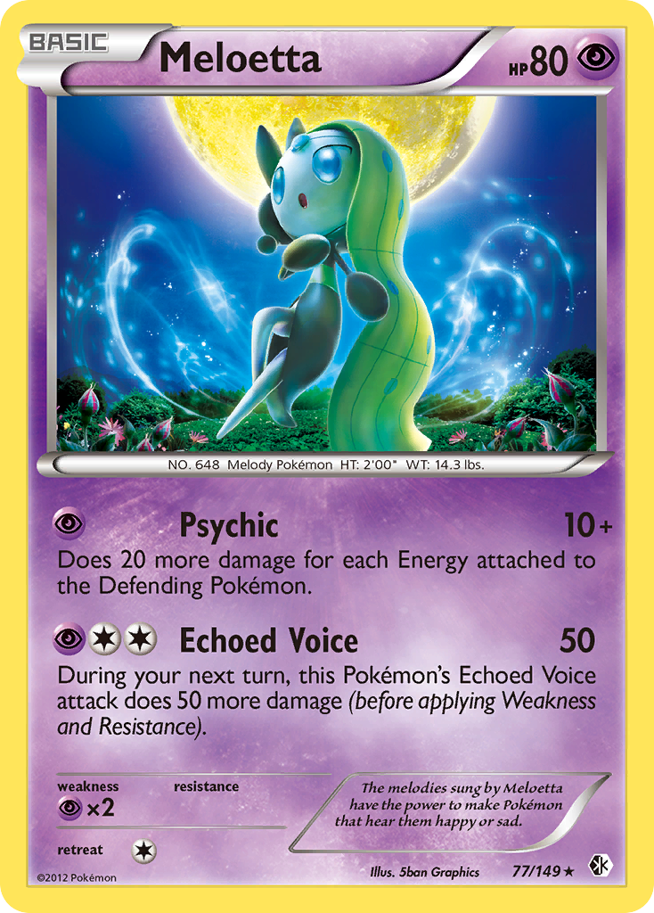 Meloetta (77/149) [Black & White: Boundaries Crossed] | Anubis Games and Hobby