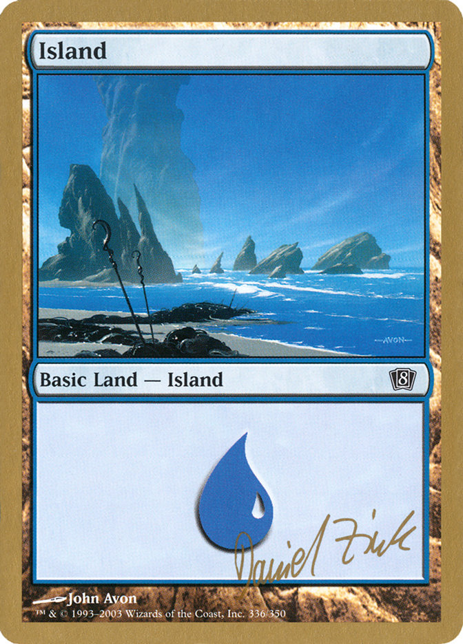 Island (dz336) (Daniel Zink) [World Championship Decks 2003] | Anubis Games and Hobby