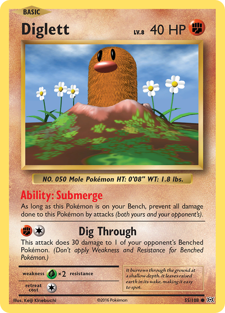 Diglett (55/108) [XY: Evolutions] | Anubis Games and Hobby
