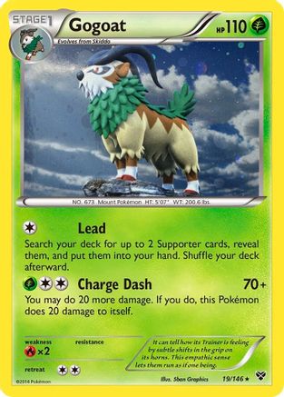 Gogoat (19/146) (Cosmos Holo) [XY: Base Set] | Anubis Games and Hobby