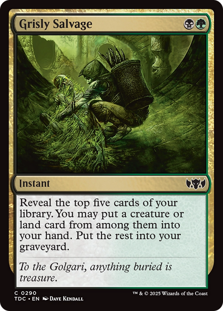 Grisly Salvage [Tarkir: Dragonstorm Commander] | Anubis Games and Hobby
