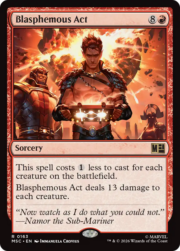 Blasphemous Act (Surge Foil) [Marvel Super Heroes Commander] | Anubis Games and Hobby