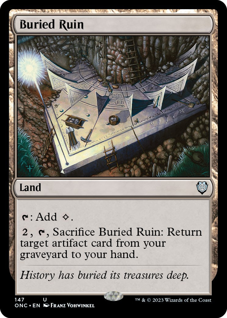 Buried Ruin [Phyrexia: All Will Be One Commander] | Anubis Games and Hobby