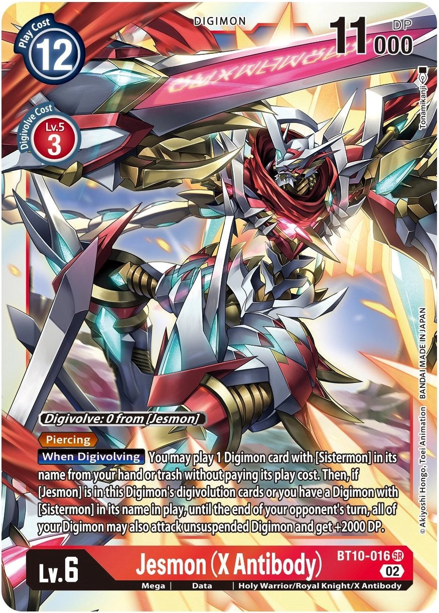 Jesmon (X Antibody) [BT10-016] [Xros Encounter] | Anubis Games and Hobby