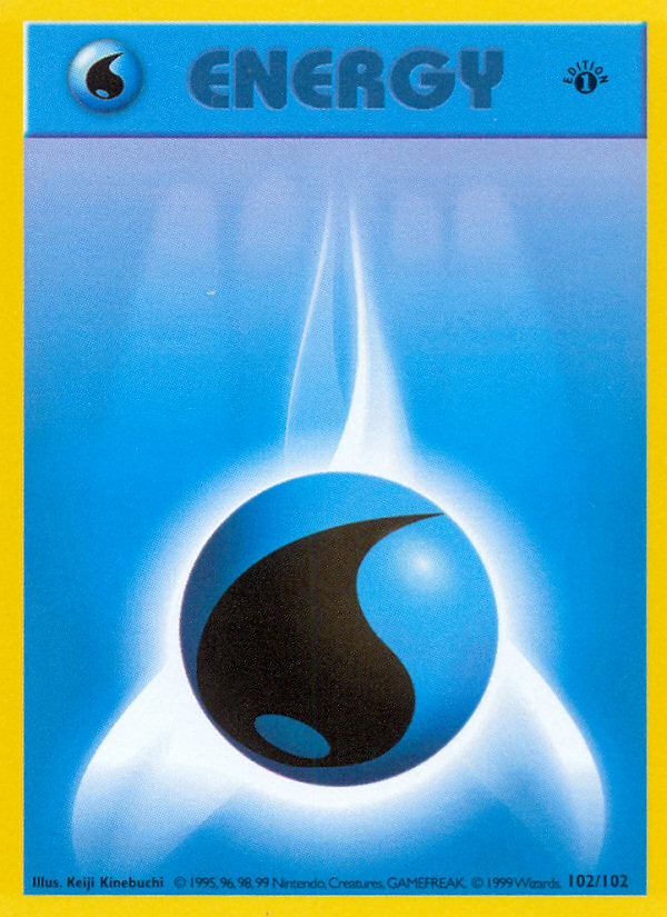 Water Energy (102/102) (Shadowless) [Base Set 1st Edition] | Anubis Games and Hobby