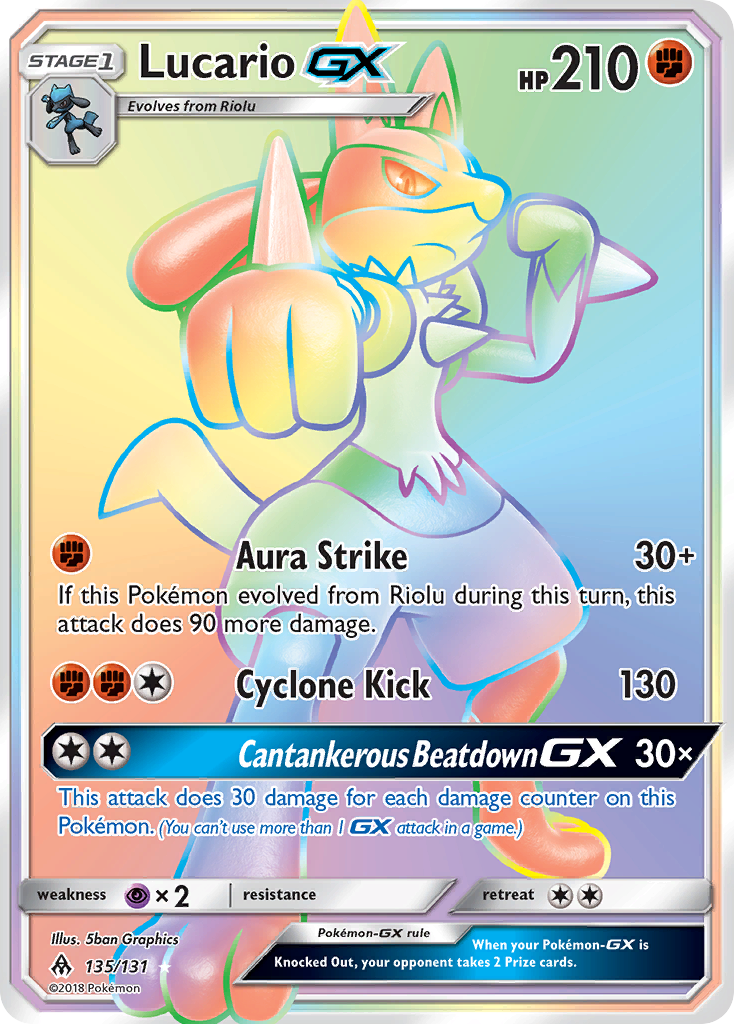 Lucario GX (135/131) [Sun & Moon: Forbidden Light] | Anubis Games and Hobby