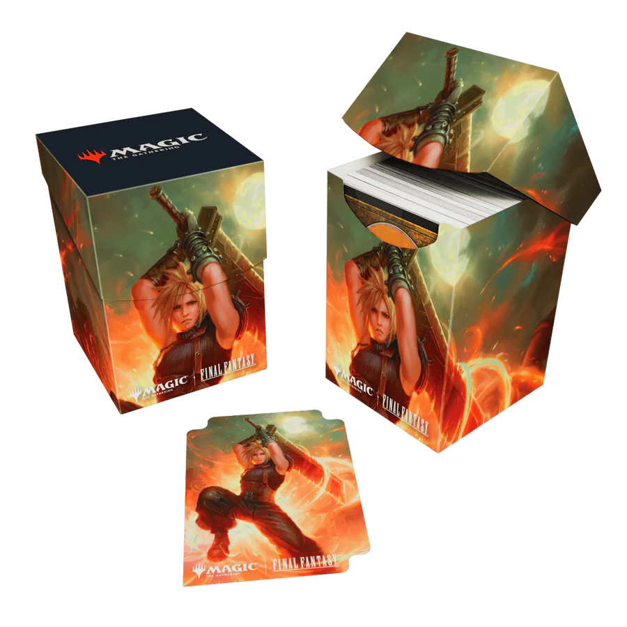 MTG x FF Deck Box 100+ - Cloud, Ex-SOLDIER | Anubis Games and Hobby