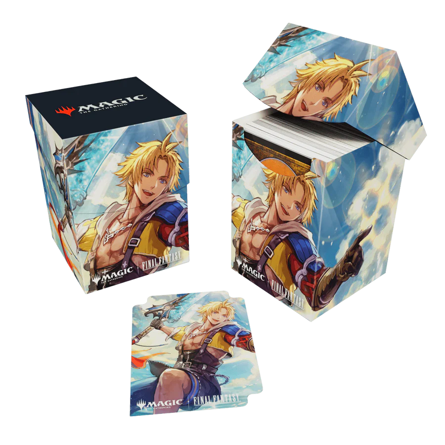 MTG x FF Deck Box 100+ - Tidus, Yuna's Guardian | Anubis Games and Hobby