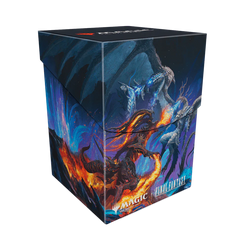 MTG x FF Deck Box 100+ - Bahamut and Ifrit | Anubis Games and Hobby