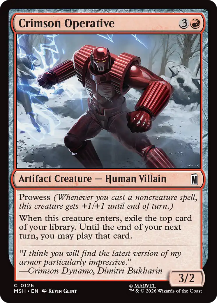 Crimson Operative [Marvel Super Heroes] | Anubis Games and Hobby