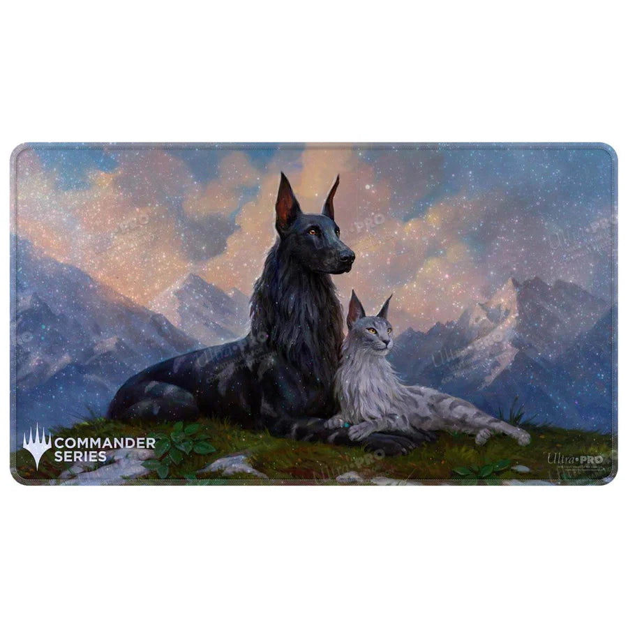 Commander Series Holofoil Playmat - Rin and Seri, Inseparable | Anubis Games and Hobby