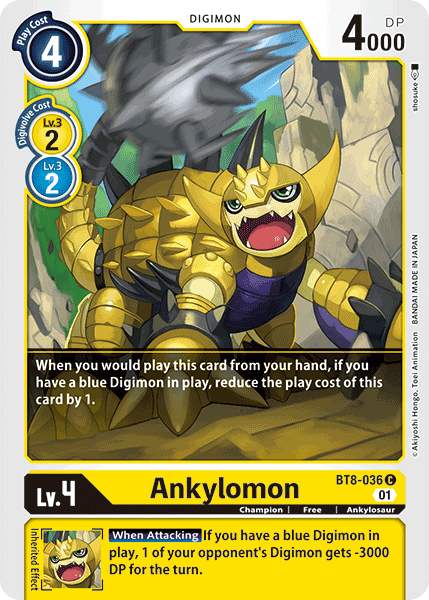 Ankylomon [BT8-036] [New Awakening] | Anubis Games and Hobby