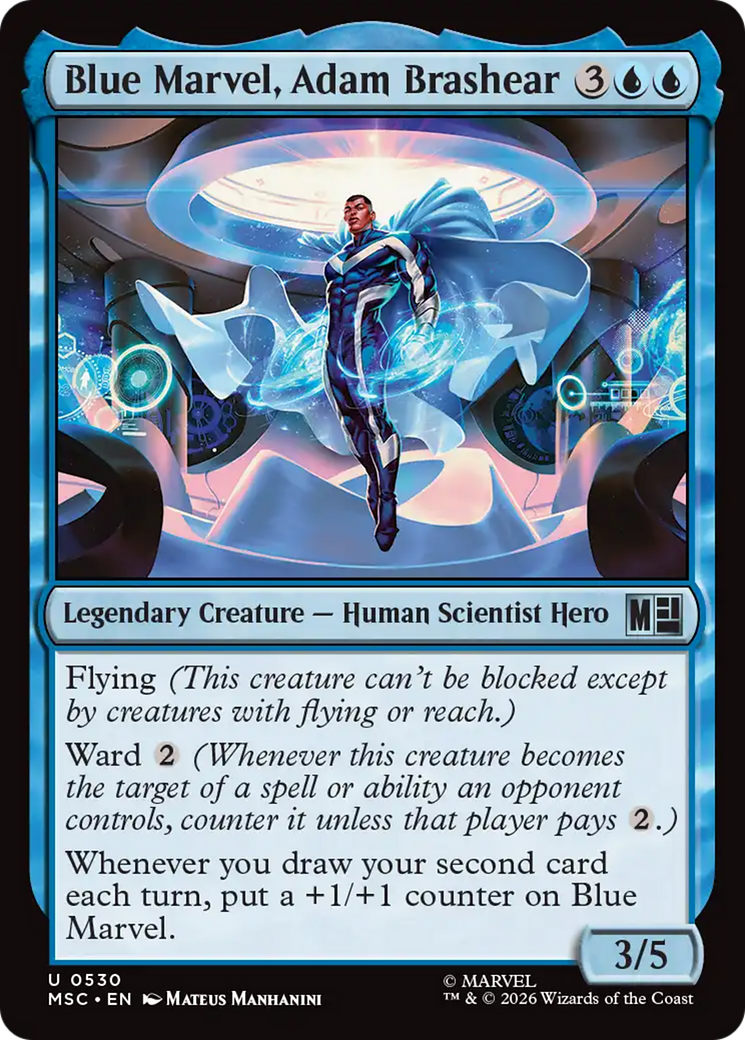 Blue Marvel, Adam Brashear [Marvel Super Heroes Commander] | Anubis Games and Hobby