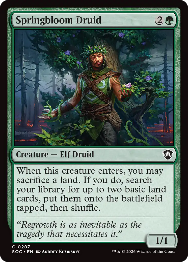 Springbloom Druid [Secrets of Strixhaven Commander] | Anubis Games and Hobby