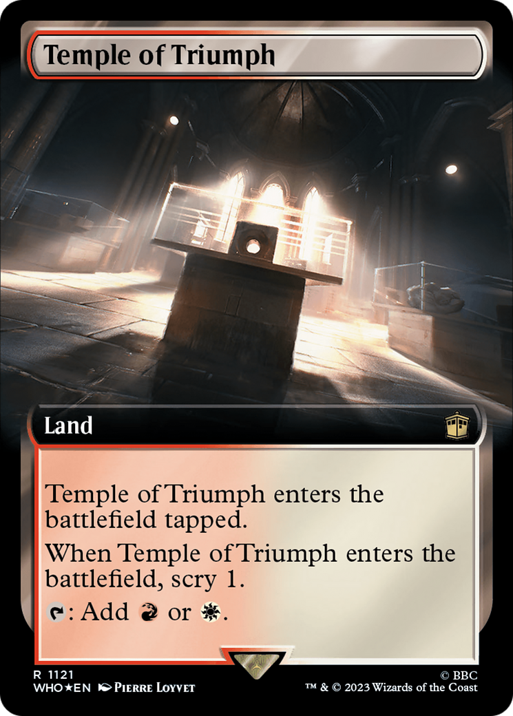 Temple of Triumph (Extended Art) (Surge Foil) [Doctor Who] | Anubis Games and Hobby