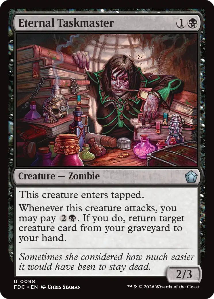 Eternal Taskmaster [Foundations Commander] | Anubis Games and Hobby