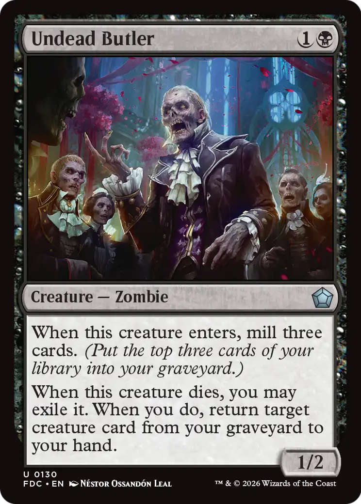 Undead Butler [Foundations Commander] | Anubis Games and Hobby