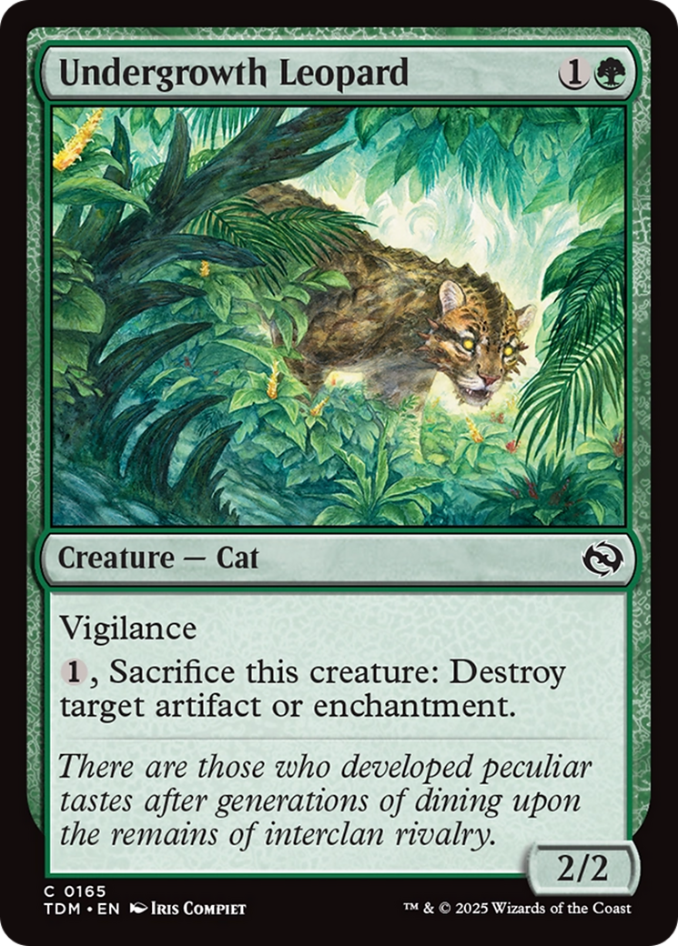 Undergrowth Leopard [Tarkir: Dragonstorm] | Anubis Games and Hobby