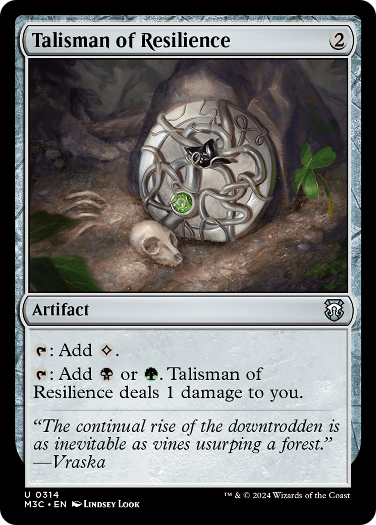 Talisman of Resilience (Ripple Foil) [Modern Horizons 3 Commander] | Anubis Games and Hobby