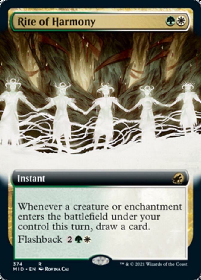 Rite of Harmony (Extended Art) [Innistrad: Midnight Hunt] | Anubis Games and Hobby