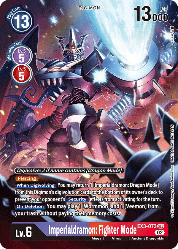 Imperialdramon: Fighter Mode [EX3-073] (Alternate Art) [Draconic Roar] | Anubis Games and Hobby