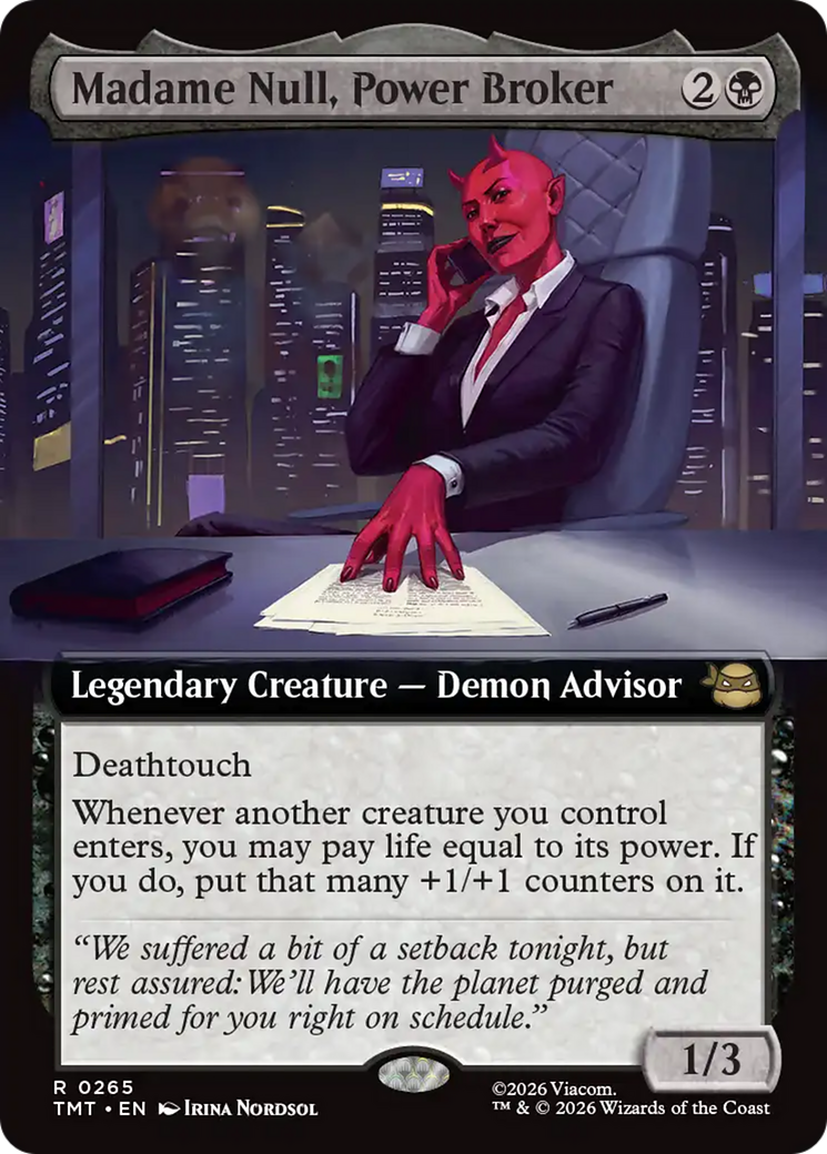 Madame Null, Power Broker (Extended Art) [Teenage Mutant Ninja Turtles] | Anubis Games and Hobby