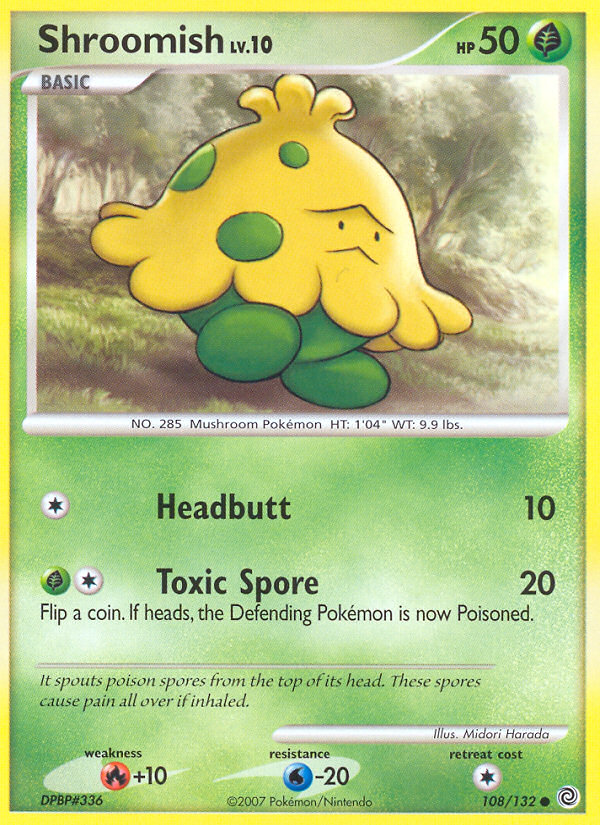 Shroomish (108/132) [Diamond & Pearl: Secret Wonders] | Anubis Games and Hobby