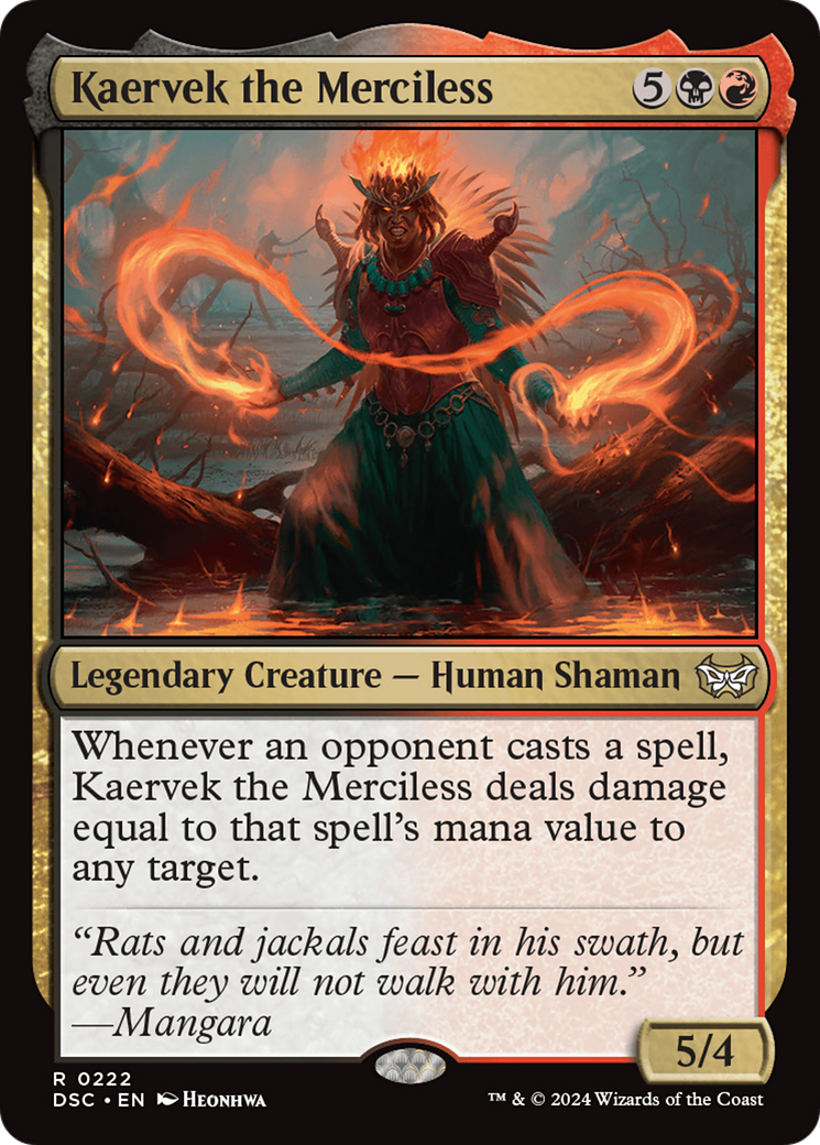 Kaervek the Merciless [Duskmourn: House of Horror Commander] | Anubis Games and Hobby