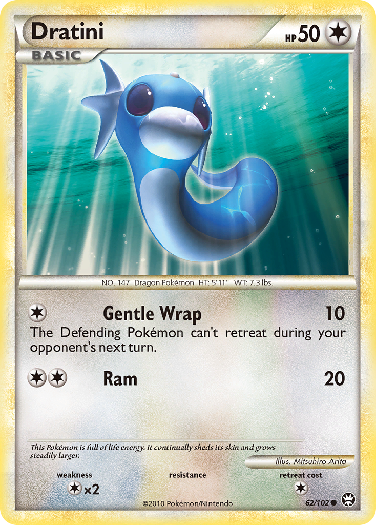 Dratini (62/102) [HeartGold & SoulSilver: Triumphant] | Anubis Games and Hobby