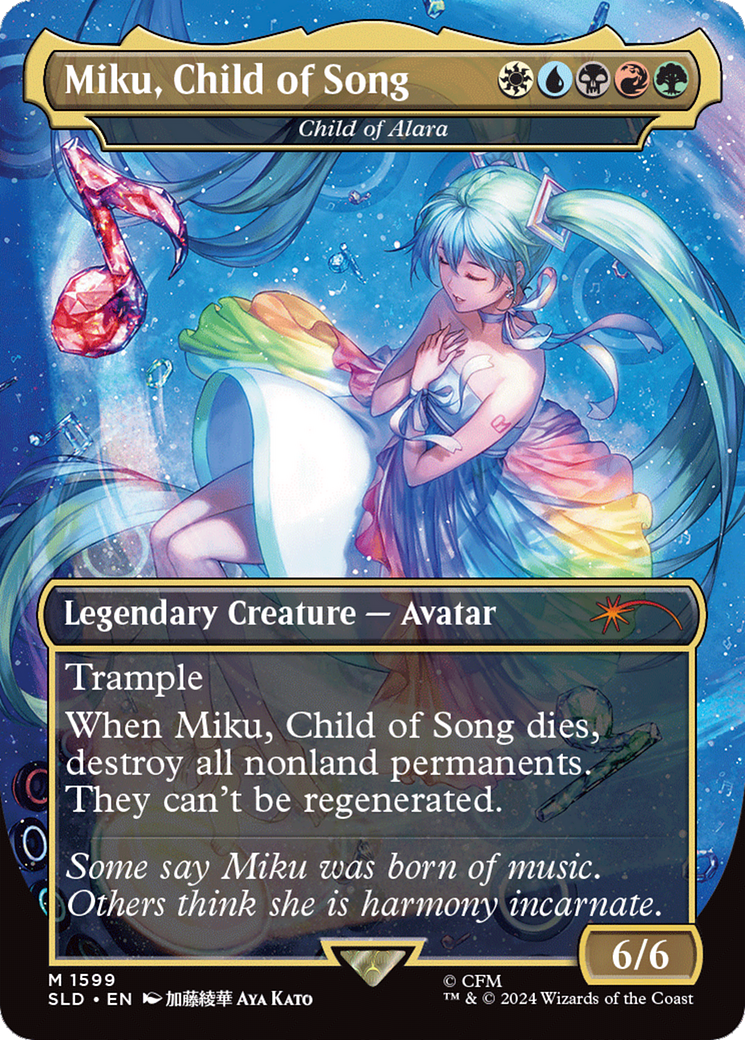 Miku, Child of Song - Child of Alara (Rainbow Foil) [Secret Lair Drop Series] | Anubis Games and Hobby