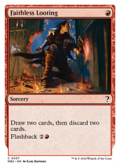 Faithless Looting (White Border) [Mystery Booster 2] | Anubis Games and Hobby